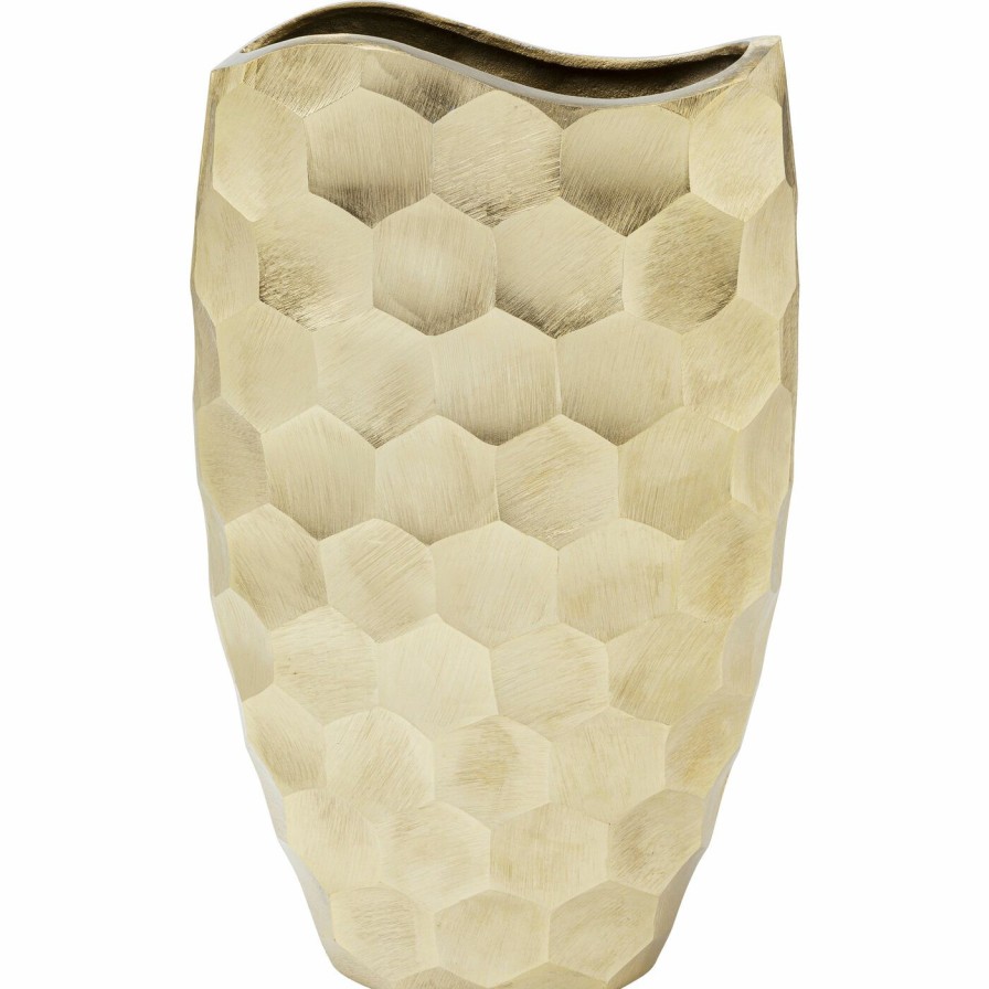 Accessoires KARE Design Vases Decoratifs | Vase Decoratif Sacramento Comb Champagner Gold 59C