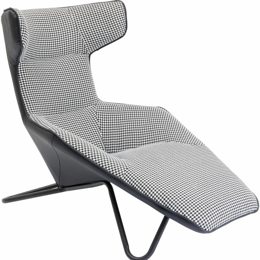 Meubles KARE Design Fauteuils Relax | Fauteuil Relax Granada Noir-Blanc